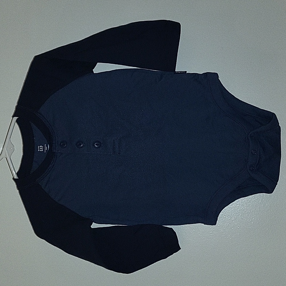 NWOT Baby Gap Dark Blue One Piece Bodysuit (Sz 12-18M)